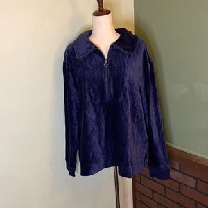 XL Encore by Idina Velour Top FF21 6122